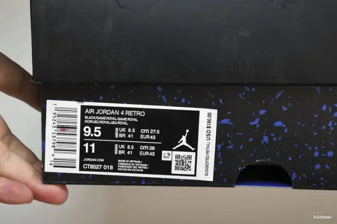 Cheap MAX 4 Jordan Retro CT8527-018 Black Game Royal 0522